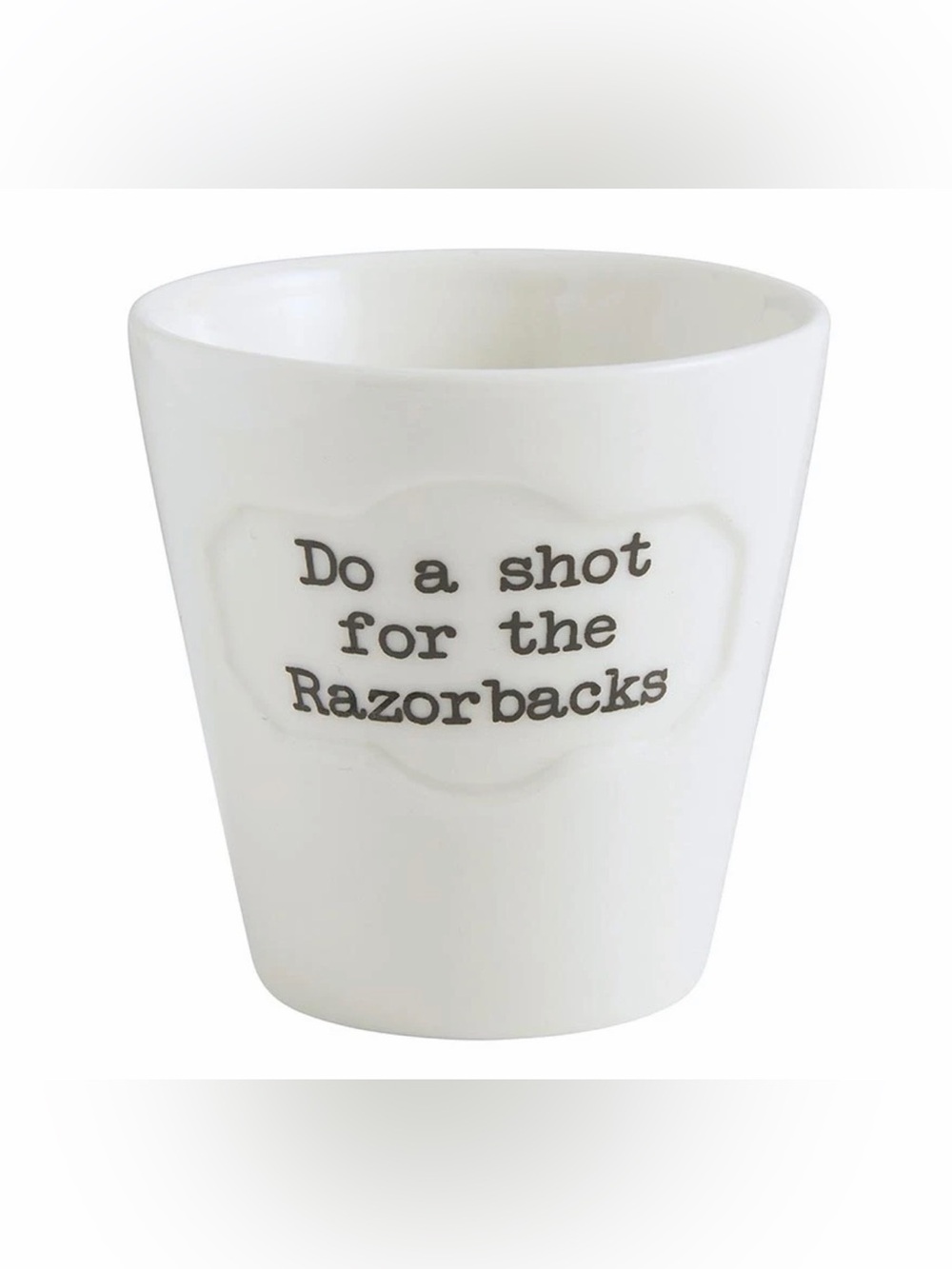 Set of 4 Razorback Football Shot Glasses, Sports, Pig NWT 47th & Main Game Day